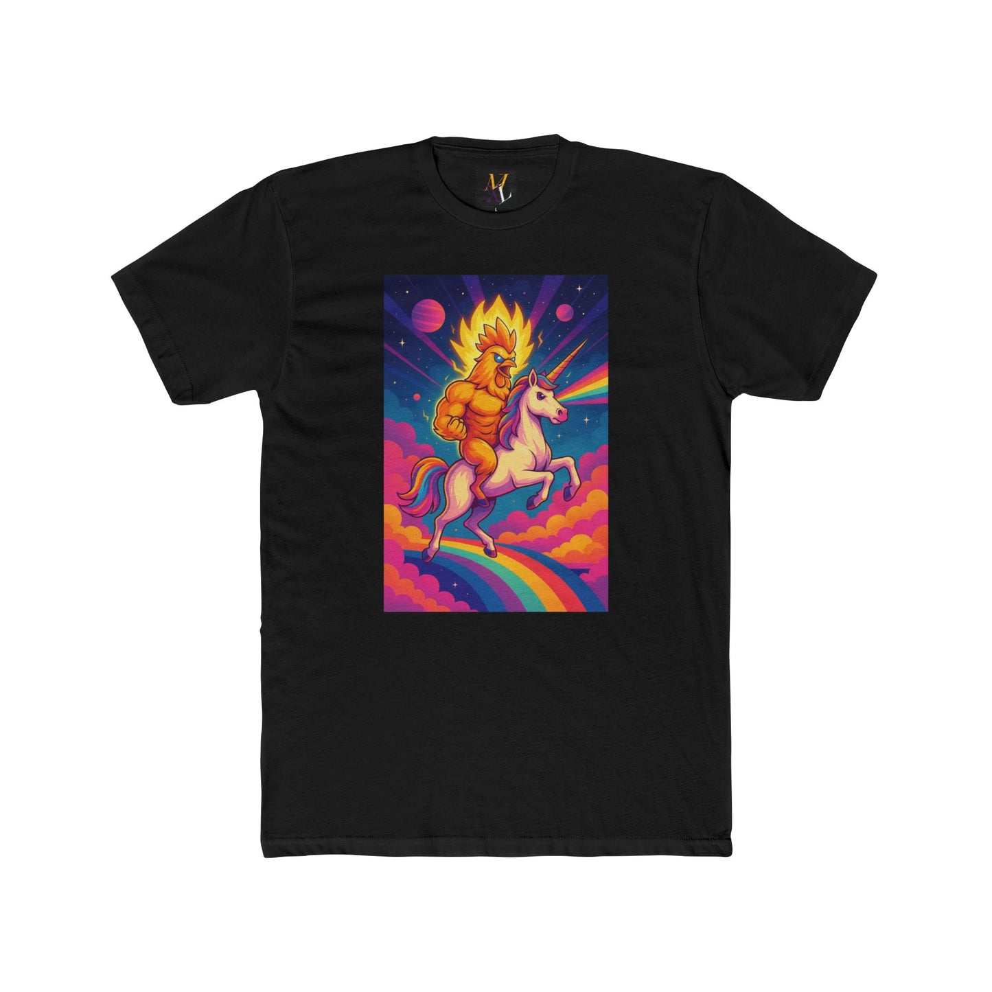 Colorful Unicorn Graphic Tee - Unisex Cotton Crew