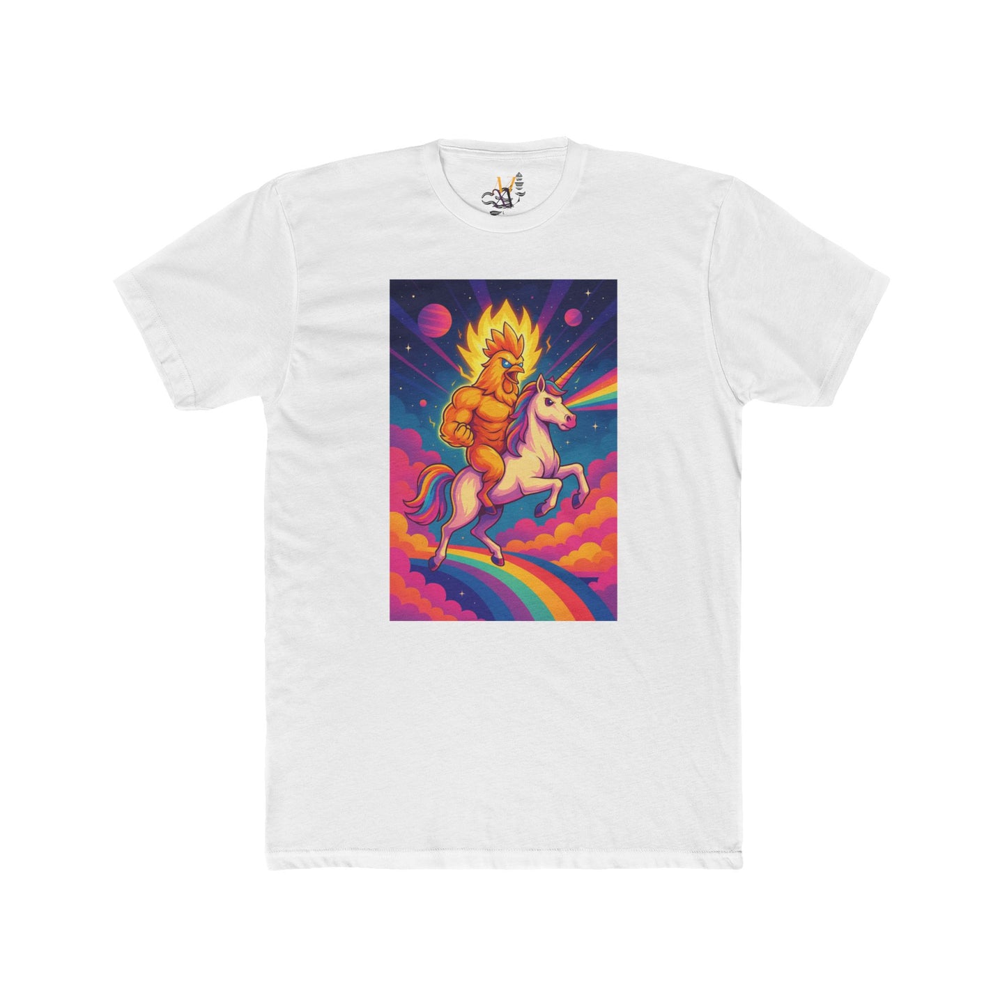 Colorful Unicorn Graphic Tee - Unisex Cotton Crew