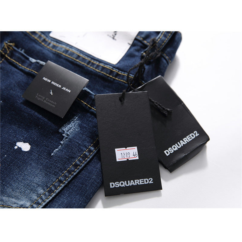 Herren Slim Fit Jeans V2: Moderner Style mit Used-Details