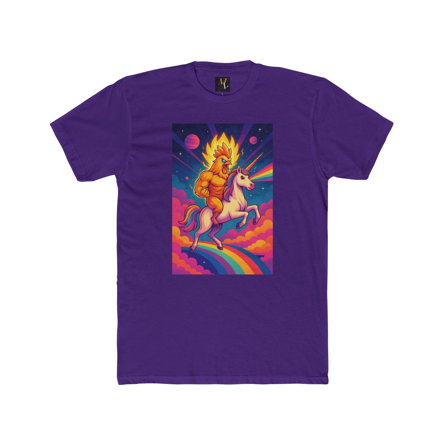 Colorful Unicorn Graphic Tee - Unisex Cotton Crew
