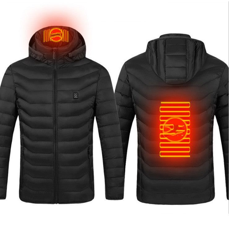 USB-beheizte Jacke mit Kapuze – Sofortwärme für den Winter