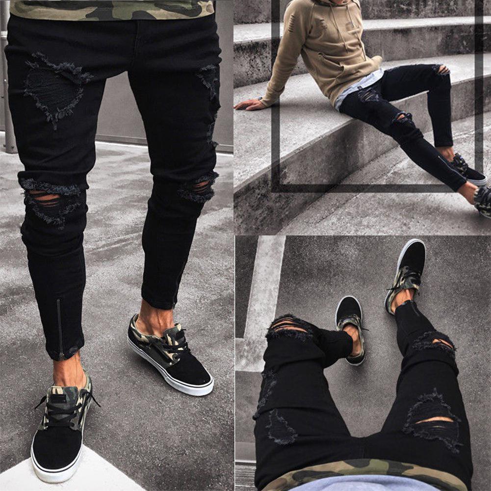 Herren-Pencil-Jeans: Lässiger Style mit Ripp-Details