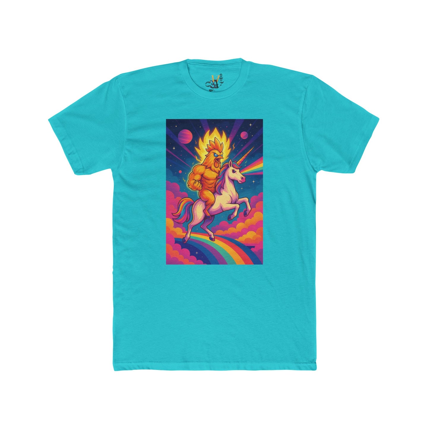 Colorful Unicorn Graphic Tee - Unisex Cotton Crew