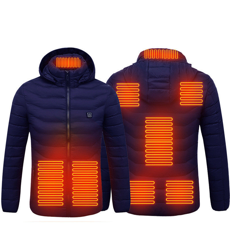 USB-beheizte Jacke mit Kapuze – Sofortwärme für den Winter
