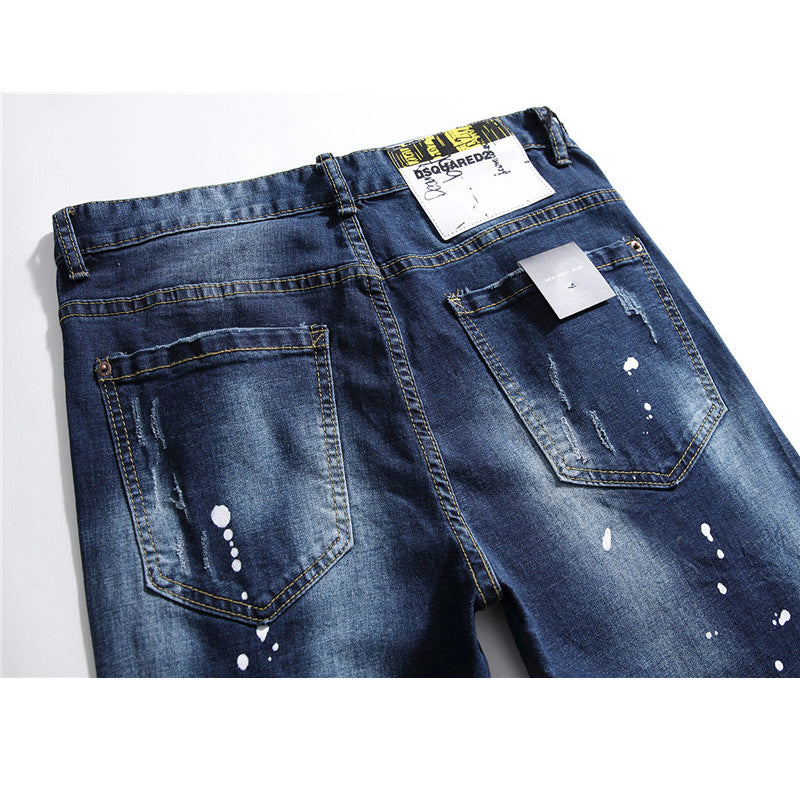 Herren Slim Fit Jeans V2: Moderner Style mit Used-Details
