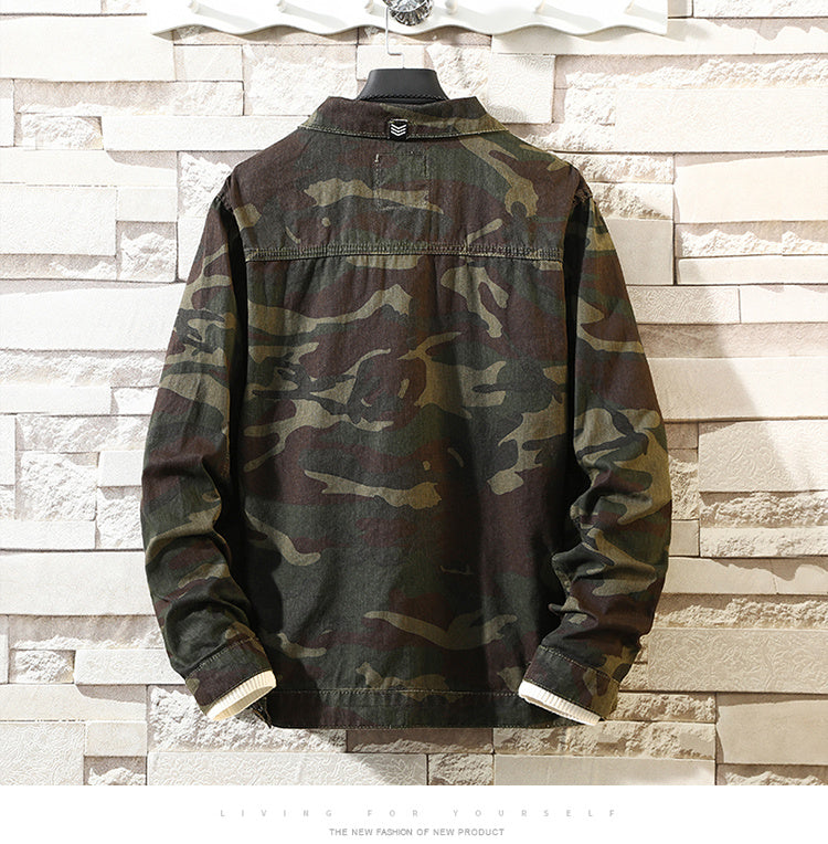 Herren Camouflage Jeansjacke: Einzigartiger und moderner Style für den Herbst