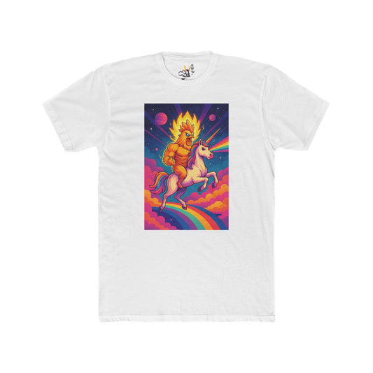 Colorful Unicorn Graphic Tee - Unisex Cotton Crew