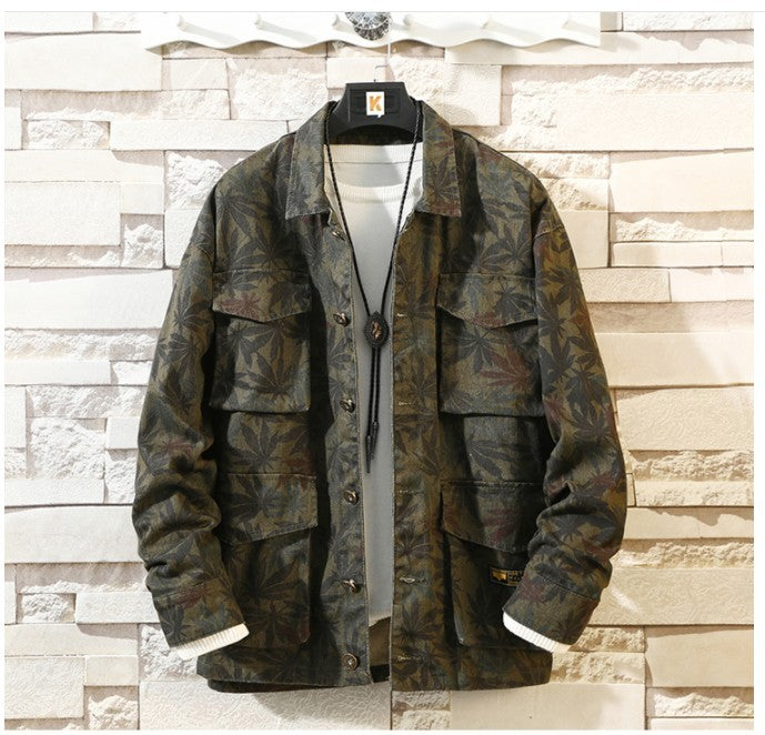 Herren Camouflage Jeansjacke: Einzigartiger und moderner Style für den Herbst